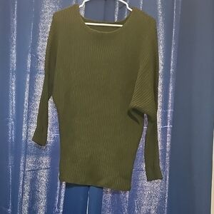 SHEIN Dark Green Women's Crew Neck Sweater